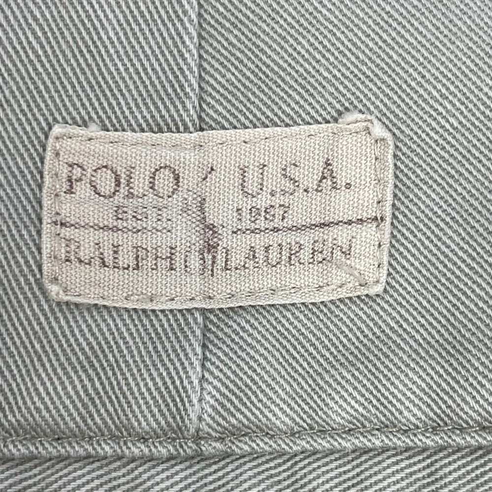 VTG Polo Ralph Lauren Tan Khaki Cotton Twill Chino Shorts Mens Size 36